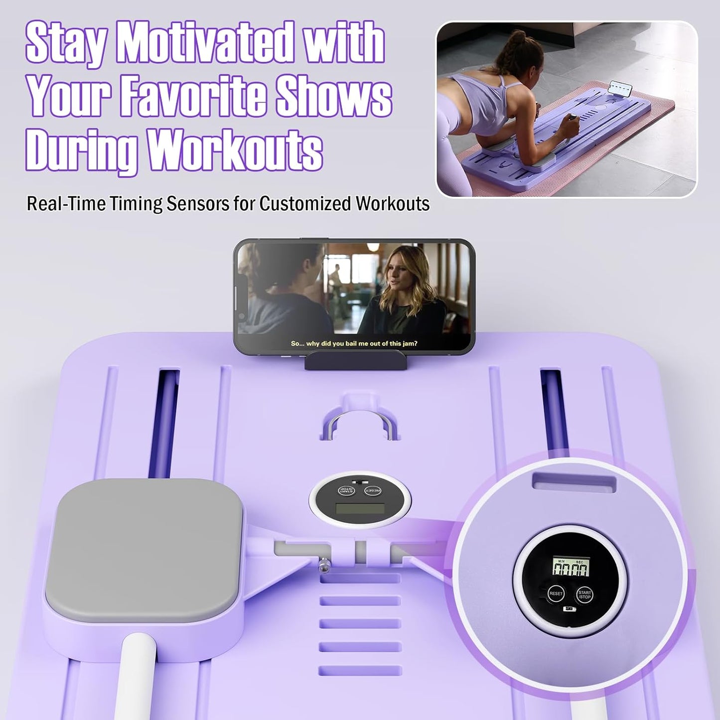 Multifunctional Portable Pilates Reformer Set Abdominal Workout Board
