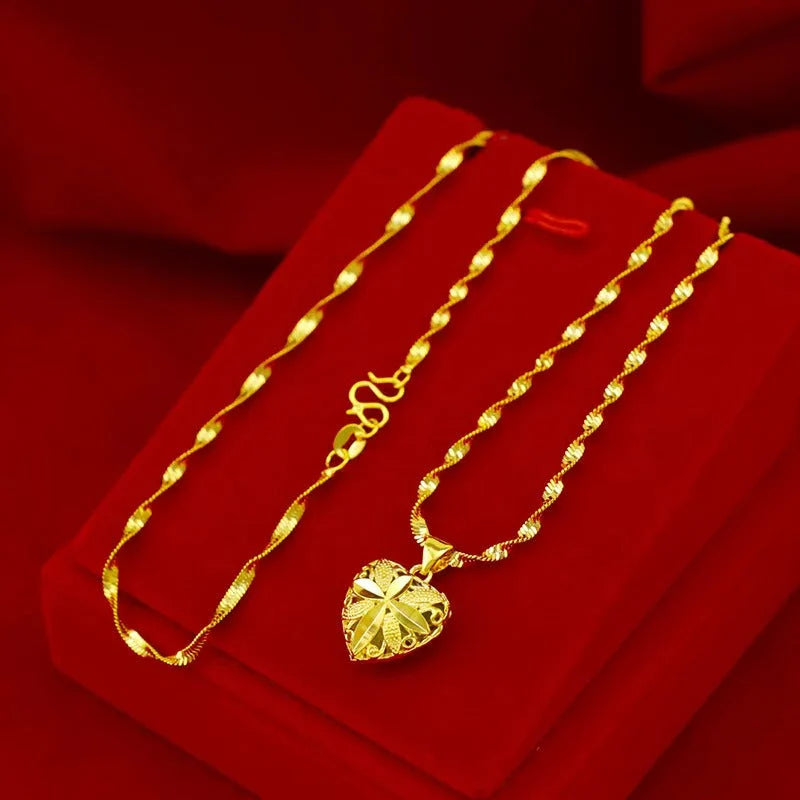 Gold Plated Heart Necklace