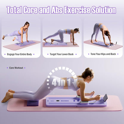 Multifunctional Portable Pilates Reformer Set Abdominal Workout Board