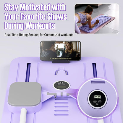 Multifunctional Portable Pilates Reformer Set Abdominal Workout Board
