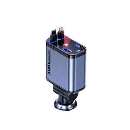 4 in 1 Retractable Car Charger
