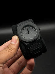 Noiraq™ Stainless Steel Arabic Matt Black Watch | Limited Edition