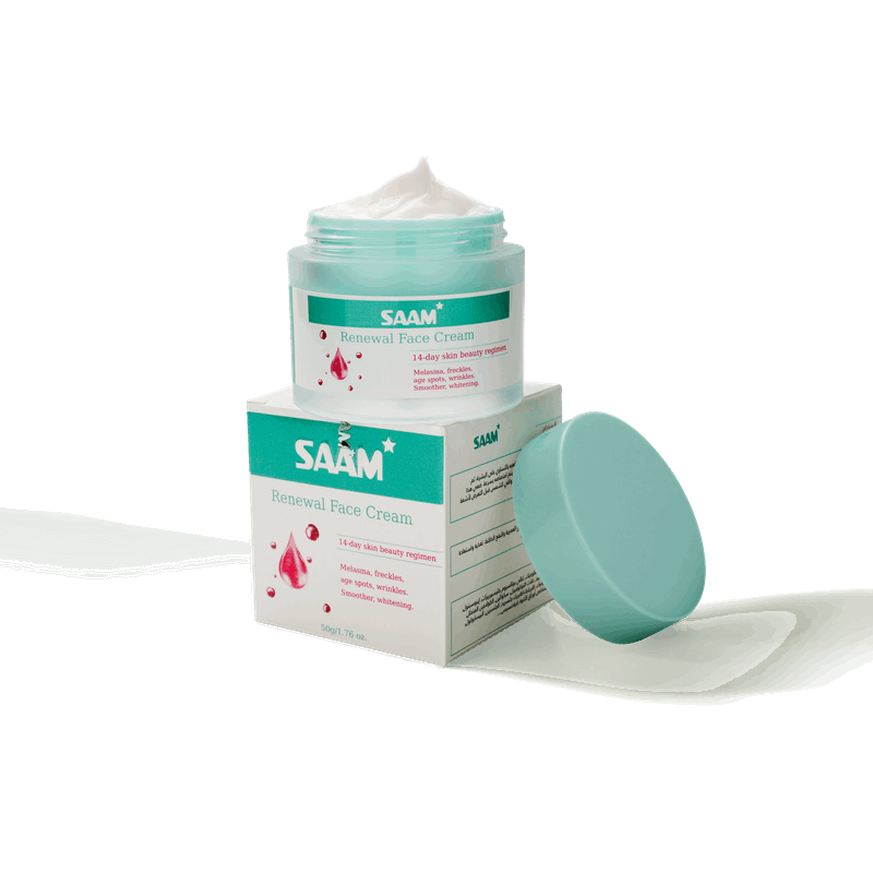 Saam renewal face cream.